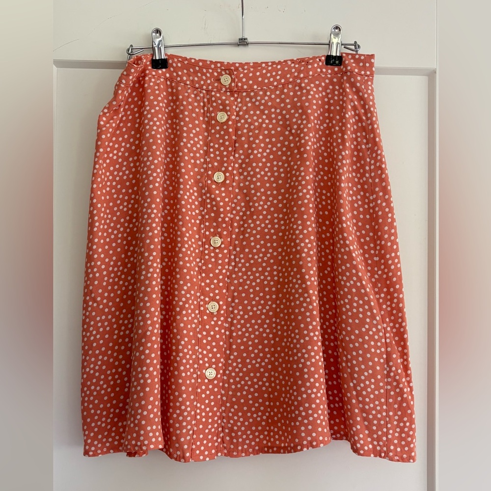 NWT GAP Button Front Polka Dot Skirt | Size 8 Tall
